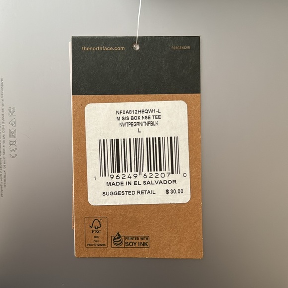 THE NORTH FACE Box NSE Mens Tee - Size Large - Picture 5 of 5